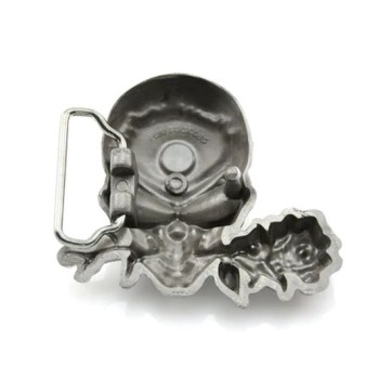 Czaszka z różą skull klamra 3D (id: 2384)